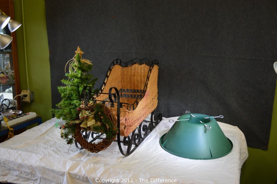 Santa's Magical Sled Christmas Tree Stand 