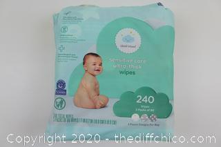 cloud island sensitive care ultra thick wipes