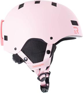 Retrospec Traverse H1 Ski & Snowboard Helmet, Convertible to Bike/Skate, Matte Pink, Medium (55-59cm)