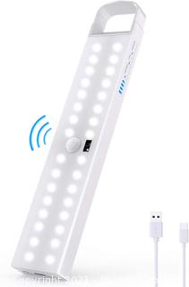 LED Closet Light, 32LED Motion Sensor Wireless Light Handwave Activated Touchless Dimming Control with Large Battery 2000mAh Stick-Anywhere Night Light for Under Cabinet, Stairs, Wardrobe, Kitchen