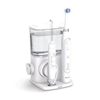 Waterpik CC-02 Complete Care 9.5 Oscillating Electric Toothbrush with Water Flosser, White, Medium