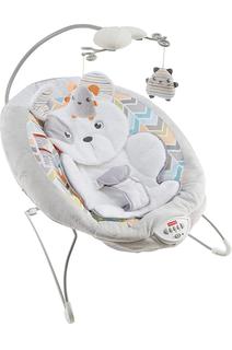 ($59.99)NEW Fisher-Price Sweet Snugapuppy Deluxe Bouncer, Portable Bouncing Baby Seat with Overhead Mobile, Music and Calming Vibrations, White