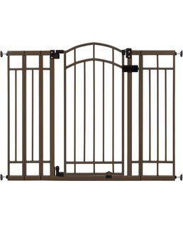 ($89.98) NEW Summer Multi-Use Decorative Extra Tall Walk-Thru Baby Gate, Metal, Bronze Finish - 36” Tall, Fits Openings up to 28.5” to 48” Wide, Baby and Pet Gate for Doorways and Stairways