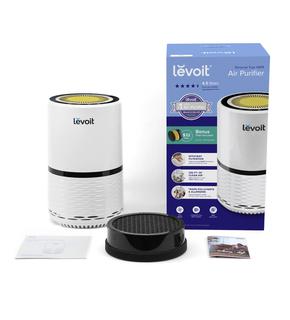 ($98) Levoit Air Purifier with True HEPA Filter, Three-Stage H13 Activated Carbon Filter, Traps Pet Dander, Smoke and Odors