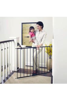 Toddleroo by North States 47.85" Wide Easy Swing & Lock Baby Gate: Ideal for Wider Areas and stairways. Hardware Mount. Fits Openings 28.68" - 47.85" Wide (31" Tall, Matte Bronze)