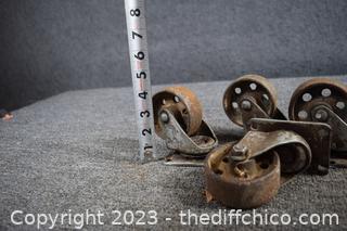4 Metal Casters