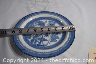 Woods Ware Blue and White Plate