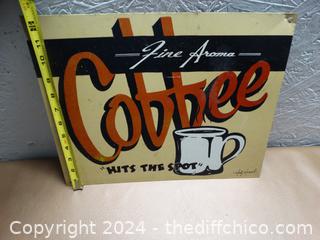 Coffee Metal Sign 
