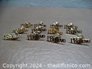 12 I Believe Pins 