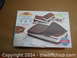 NIB Ice Cream Sandwich Maker 