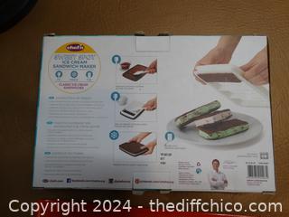 NIB Ice Cream Sandwich Maker 