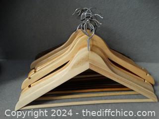 13 Wood Hangers 