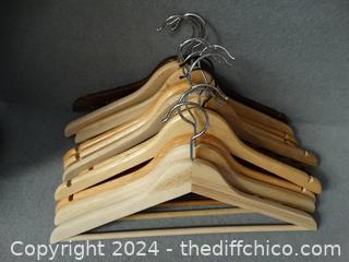 13 Wood Hangers 