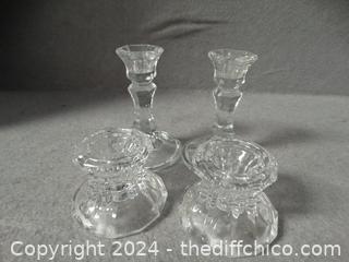 Crystal candle Holders 