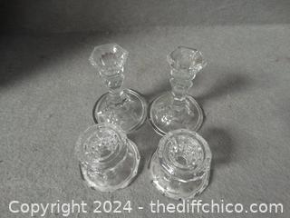 Crystal candle Holders 