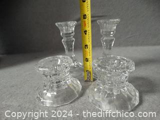 Crystal candle Holders 