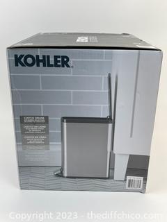 NEW - Kohler - 2-PACK - 6 Liter Stainless Steel Step Trash Cans 1.6 Gal