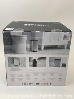 NEW - Kohler - 2-PACK - 6 Liter Stainless Steel Step Trash Cans 1.6 Gal