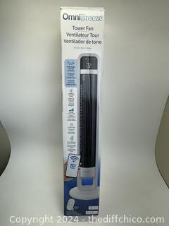 OmniBreeze Tower Fan with Internal Oscillation and Wi-Fi