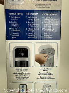 OmniBreeze Tower Fan with Internal Oscillation and Wi-Fi