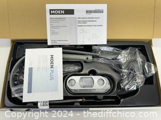 NEW - Moen Liso 84540BL Bathroom Faucet in Matte Black Finish, Push Down Drain