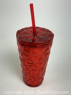 NEW - Starbucks Red Jeweled Tumbler 2021 Limited Edition Cold Cup