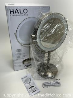 Conair Rechargeable Vanity Mirror with 3 Light Settings Energy Efficient