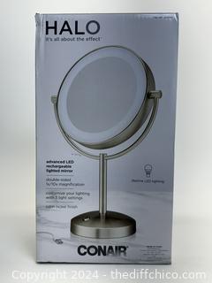 Conair Rechargeable Vanity Mirror with 3 Light Settings Energy Efficient