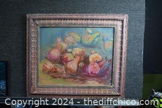 Framed Signed Original - 26 3/4 in x 22 3/4 in