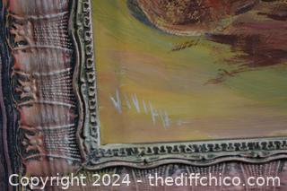 Framed Signed Original - 26 3/4 in x 22 3/4 in