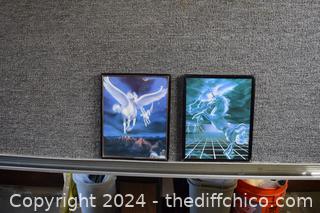 Framed Pair of Prints - 8 1/2 inx 10 in 