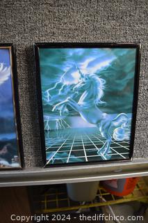 Framed Pair of Prints - 8 1/2 inx 10 in 