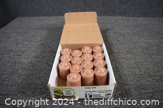 Box of Brown Smelly Votive Candles