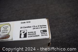 Box of Brown Smelly Votive Candles