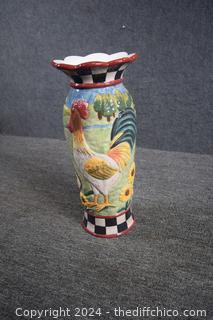 Awesome Rooster Vase