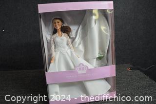 Princess Catherine Doll in Box - Box size in 9 1/4 in x 13 1/4 in