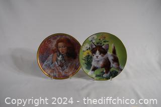 2 Cat Collectors Plates