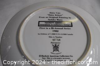2 Cat Collectors Plates