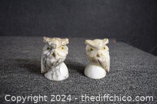 2 SoapStone Owls