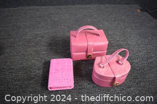 New Miniature Jewelry Box plus Nail Care Kit