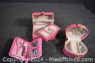 New Miniature Jewelry Box plus Nail Care Kit