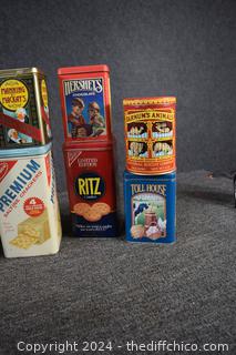 12 Advertisement Tins