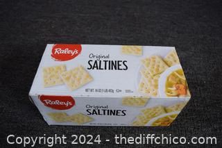 Box of Unopened Saltine Crackers