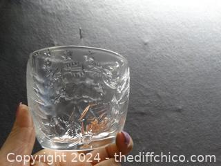 6 Glass Cups 