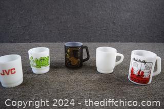 5 Fire King Vintage Mugs