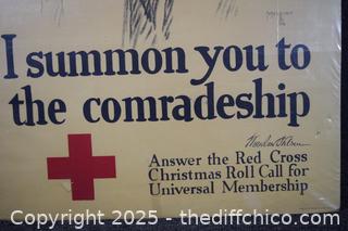 Red Cross Poster - 20 1/4in x 27 1/2in
