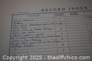 Vintage Records in Record Books