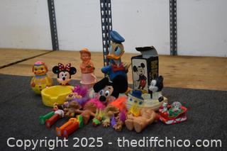 Mixed Lot of Vintage Disney Toys and More