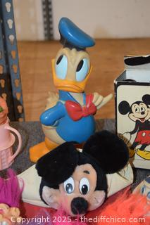 Mixed Lot of Vintage Disney Toys and More