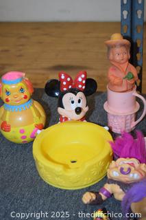 Mixed Lot of Vintage Disney Toys and More